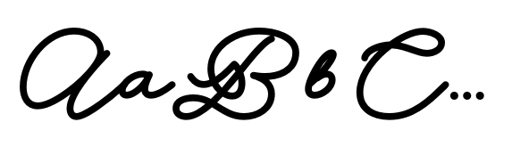 Lunara Handwriting Script 6.3 font sample