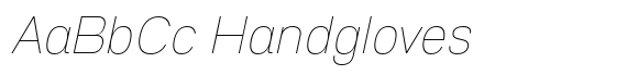 Anantason Reno Thin Italic font sample