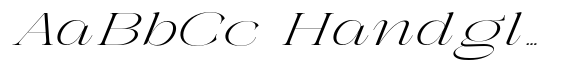 Galdertin Charetam Italic Light Extra Expanded Italic image