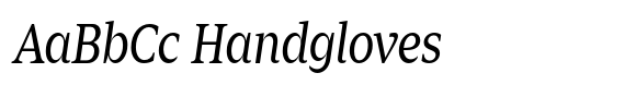 Zin Serif Condensed Regular Italic image