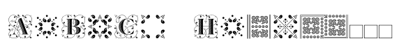 Elaine Fleurer Ornements font sample