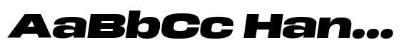 HD Corbit Ultra Expanded Black Italic image