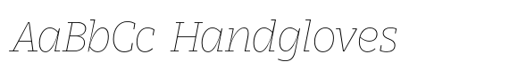 Stajn Pro Thin Italic font sample