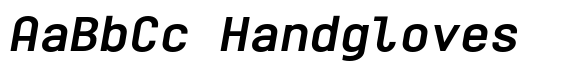 Monospaceland Bold Oblique image