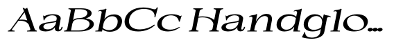 Demetras Contrast ExtraExpanded Italic image