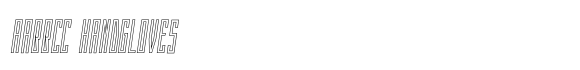 Monateb Thin Outline Italic image
