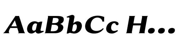 Rema Monde Black Semi Expanded Italic image