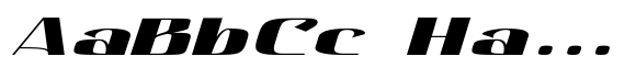 Hautte Extra Bold Italic Extra Expanded image