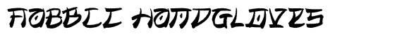 Zaragi Distort font sample