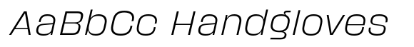 Spanik ExtraLight SemiExpanded Italic image