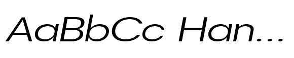 DTF Vectra Neue Light Expanded Italic image