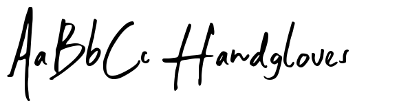 Written By Hand font sample
