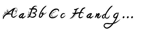 Flower Cursive Handwritten font image