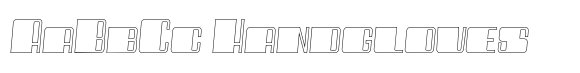 Raviona Extra Black Outline Italic image