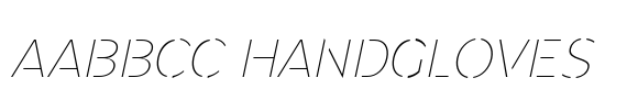 Renau Stencil Thin Italic image