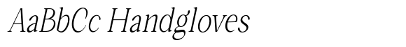 Romantic Editorial Extra Light Condensed Slanted image