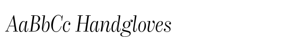 Overture Display Light Adagio font sample