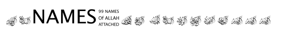 99 Names of ALLAH Attached image