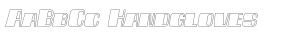 Spacho Ultra Heavy Outline Italic image