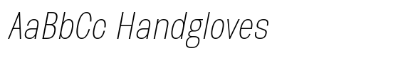 Biarty Sans Condensed Thin Oblique image