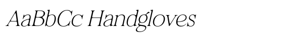 Felgiora Soft Thin Expanded Italic image