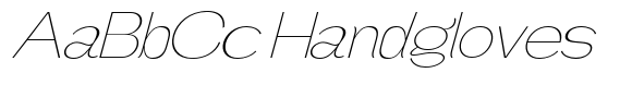 Gathia Sans  Expanded Slant Thin image