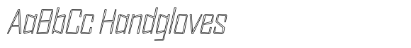 FX Wadag Thin Italic Outline image