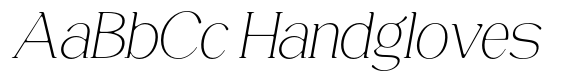 Magres Soft ExtraLight SemiExpanded Italic image