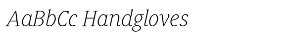 Generis Serif Pro Thin Italic image