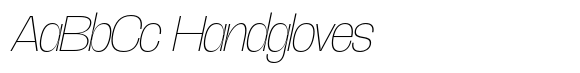 Ghyrome Thin Italic font sample
