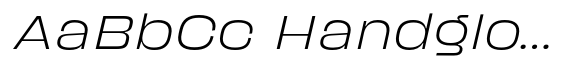 Spanik ExtraLight Expanded Italic image