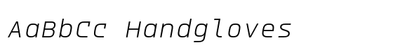 Glitched Light Italic font sample
