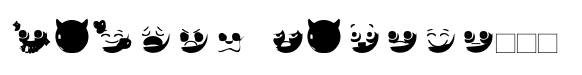 Emofont 3 font sample