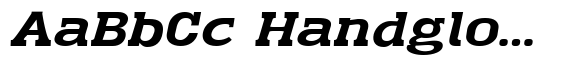 Gatron Bold Expanded Italic image