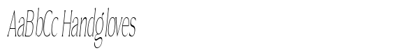 Goldtyne Thin Italic Extra Condensed image