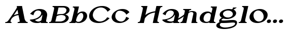 Calvoire Extra Bold Expanded Italic image