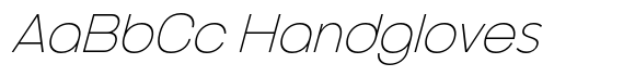 Stoner PS Extra Light Italic font sample
