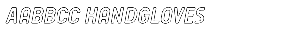 Sandport Narrow Outline Italic image