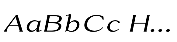 Rema Monde Expanded Italic image