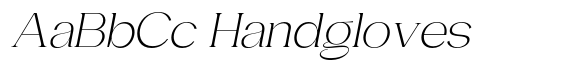 Gentano Athiroen  Serif Light Extra Expanded Slanted image