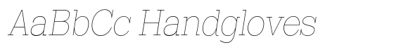 Midles Slab Thin Condensed Oblique font sample