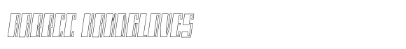Monateb Bold Outline Italic image