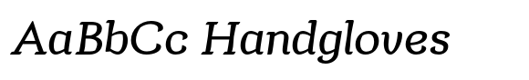 Argumend Italic font sample