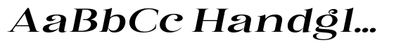 Eritza Semi Bold Expanded Italic image