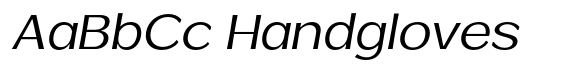 Venlury Expanded Italic font sample