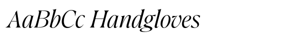 Crave Display Italic font sample