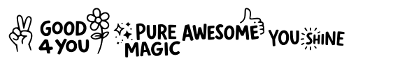 Huggie Type Stickers image