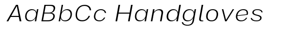 Eunabil Extra Light Expanded Italic image