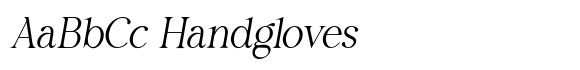 Salsify Italic font sample