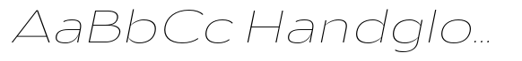 Aukim II Thin Expanded Italic image